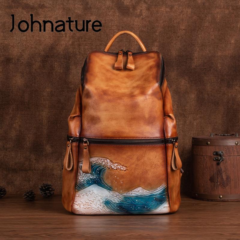 Johnature Hakiki Deri Kadın Sı - Leather Backpack Vintage incelemesi ve fiyatı