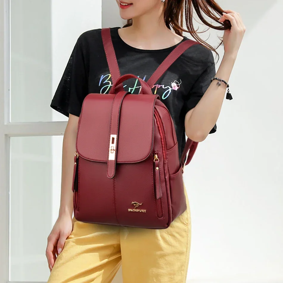 Kadın Deri Büyük Kapasiteli Sı - Leather Backpack Vintage incelemesi ve fiyatı